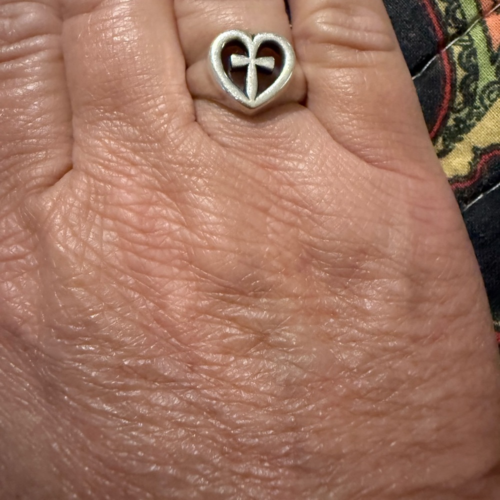 James Avery Silver Heart Ring